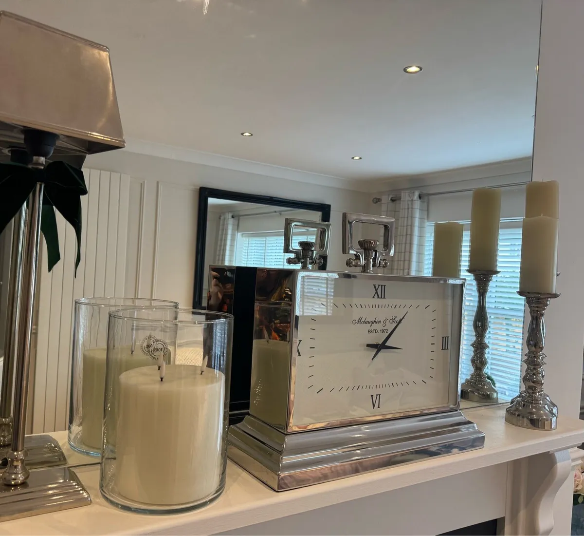 Extra large Chrome clock - Image 2