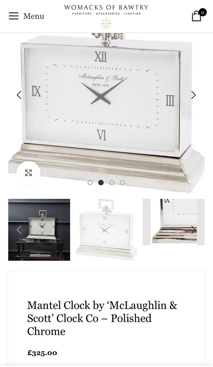 Extra large Chrome clock - Image 4