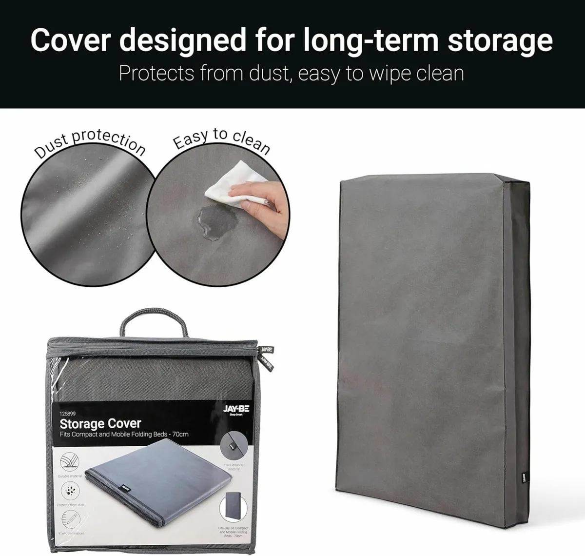 CE70 Compact Folding Bed with Mattress and - Image 4