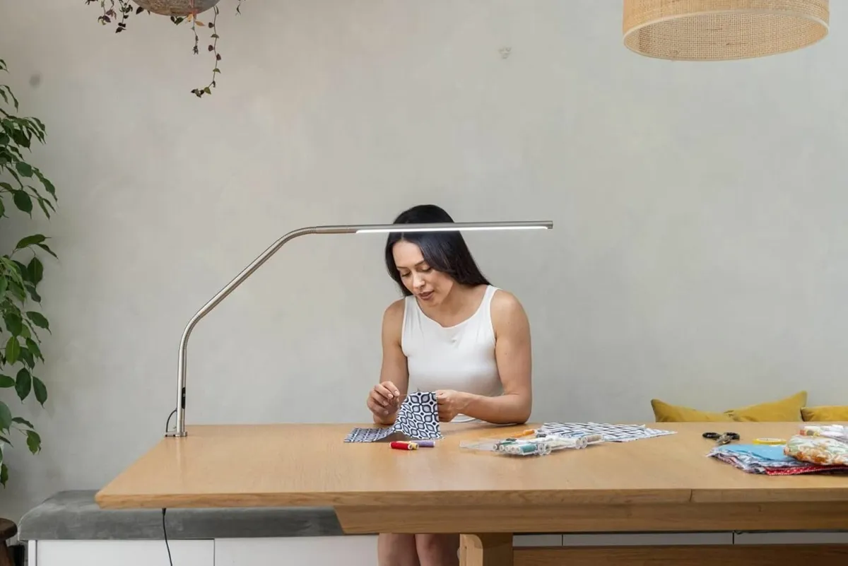 Slimline 4™ LED Table Lamp in Brushed Steel - 6 - Image 2