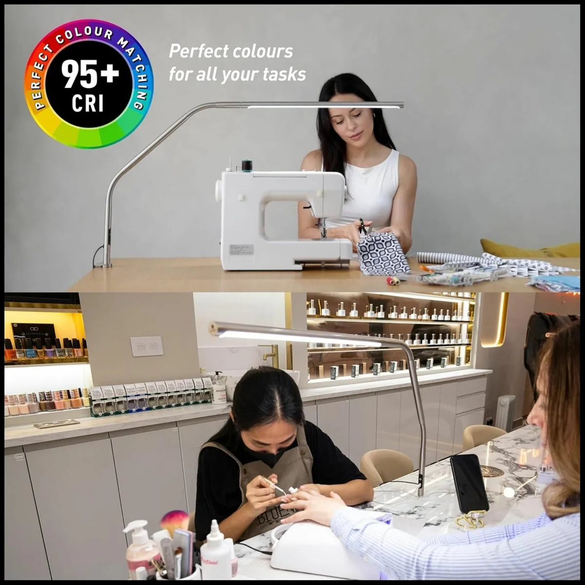 Slimline 4™ LED Table Lamp in Brushed Steel - 6 - Image 4