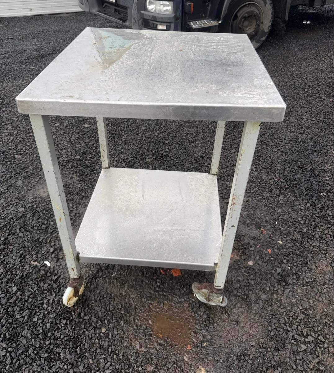 Stainless steel table 60cm x 60cm