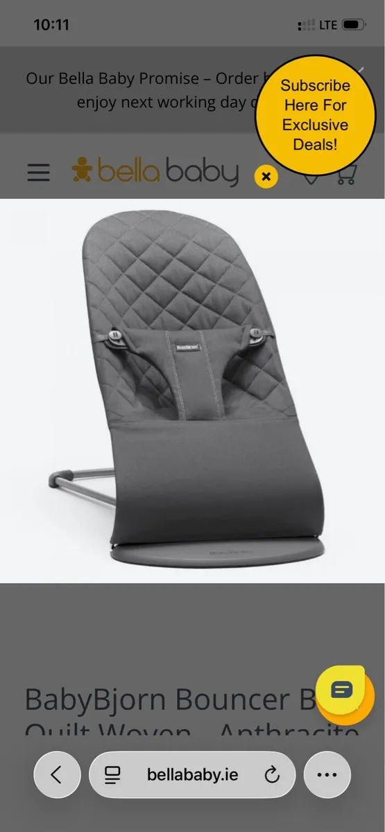 Babybjorn bouncer and toy bar