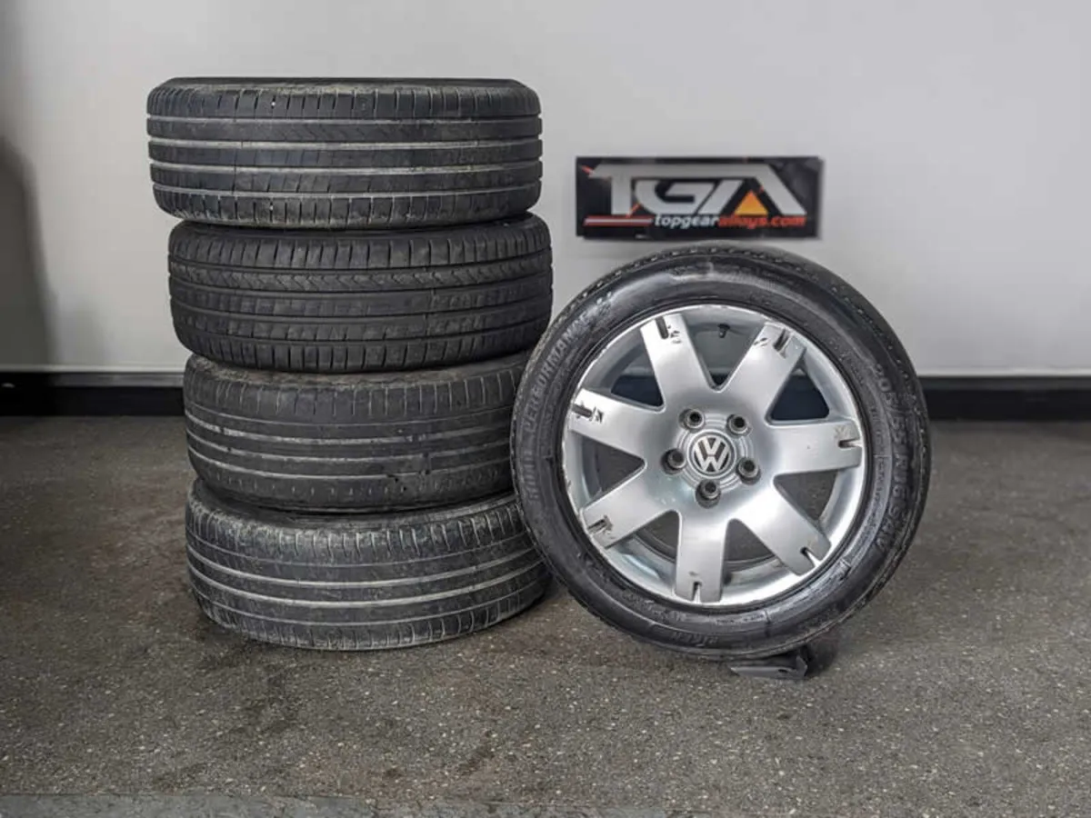 16" GENUINE VW Passat B5.5 Wheels & Tyres - Image 1