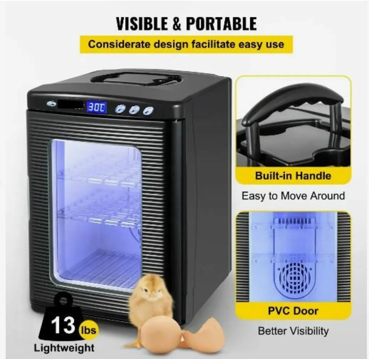 Black Reptile Incubator 25L - Image 2