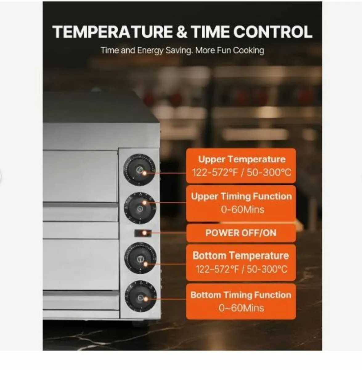 Electric Pizza Oven for Countertops, 12-inch, 1700 - Image 2