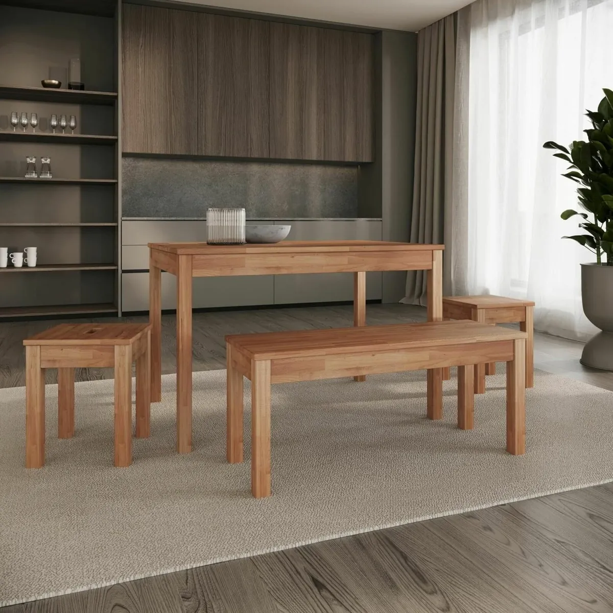 Solid Wood Table Tomas - Sturdy and Stable Wooden - Image 2