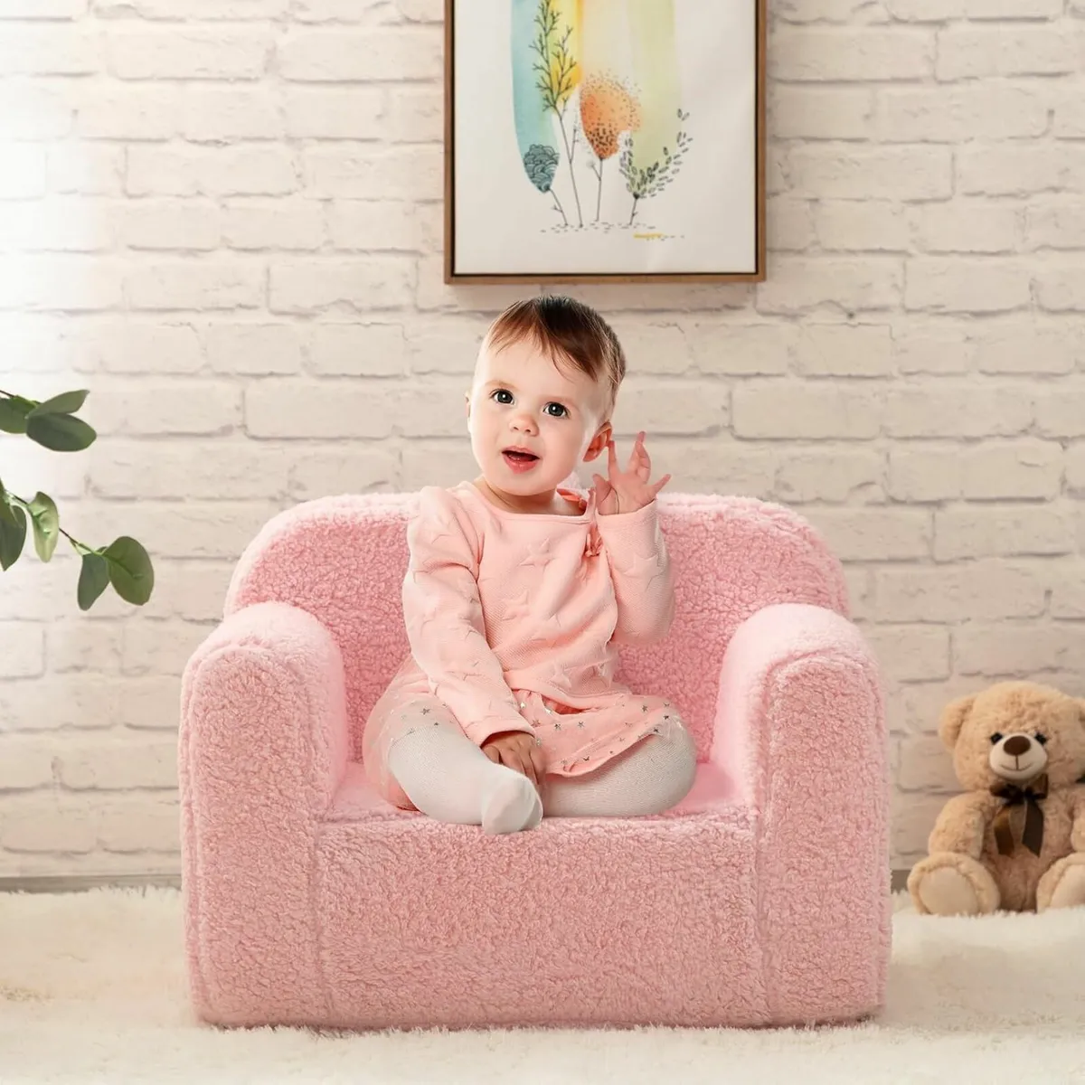 Kids Sofa Ultra-Soft Snuggle Foam Filled Chair - Image 2