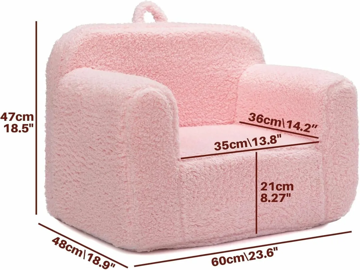 Kids Sofa Ultra-Soft Snuggle Foam Filled Chair - Image 3
