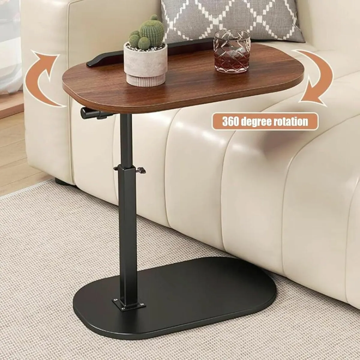 Side Table Lifting Laptop Desk: C Shaped End - Image 4