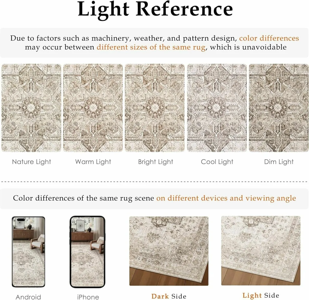 Vintage Rugs Living Room Area Rug 160x230cm - Image 2