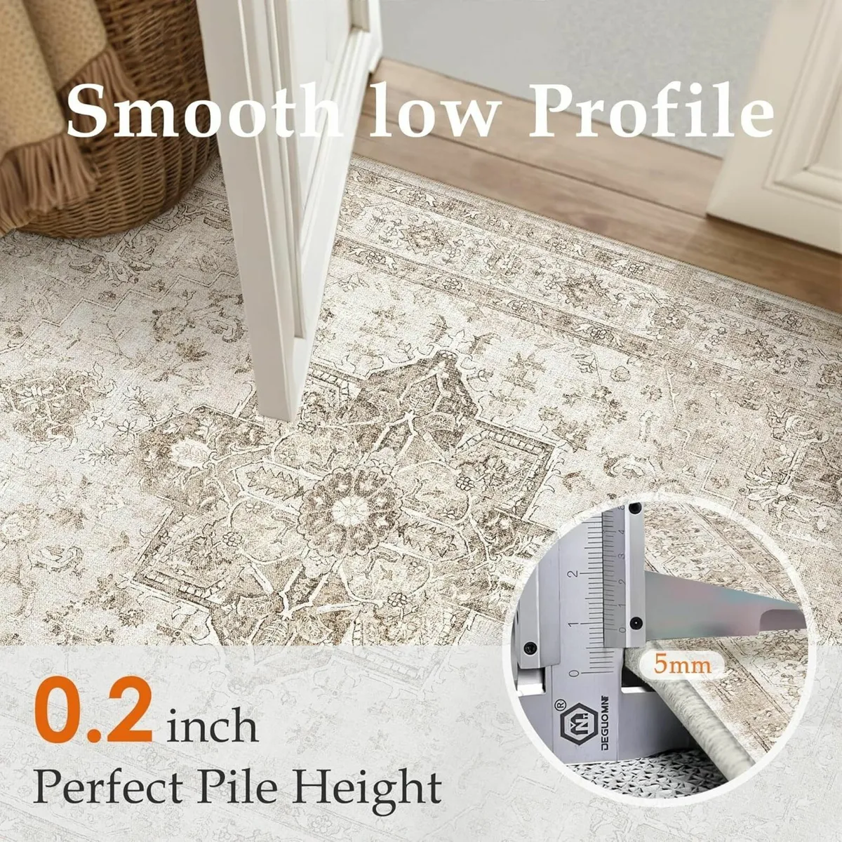 Vintage Rugs Living Room Area Rug 160x230cm - Image 4