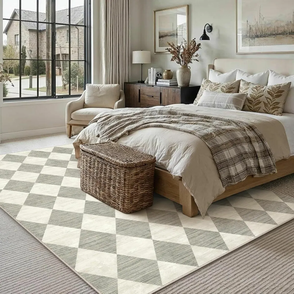 Rugs Living Room Area Rug 160x230cm Grey Bedroom - Image 3