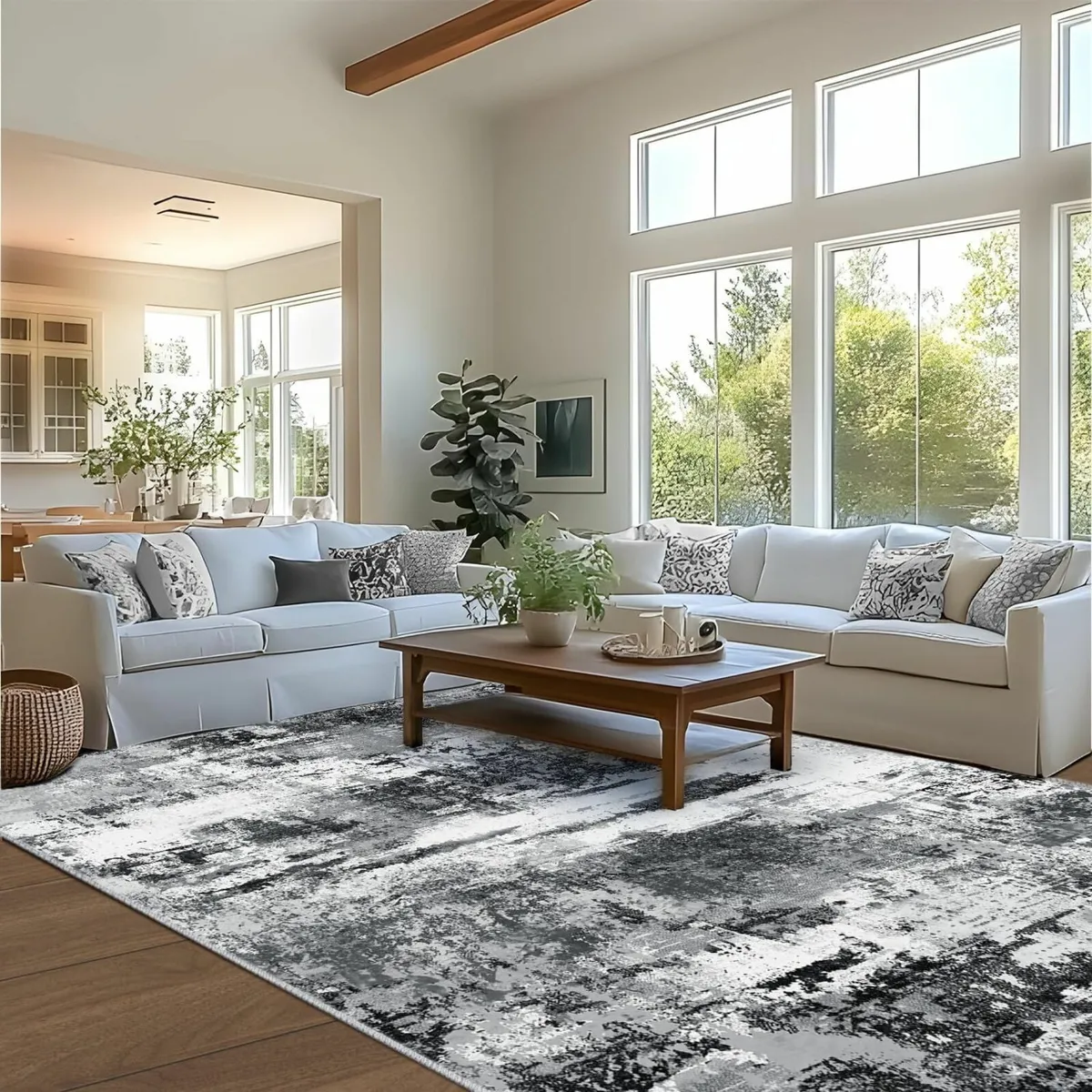 Washable Rugs Living Room Large 140x200cm Area - Image 3