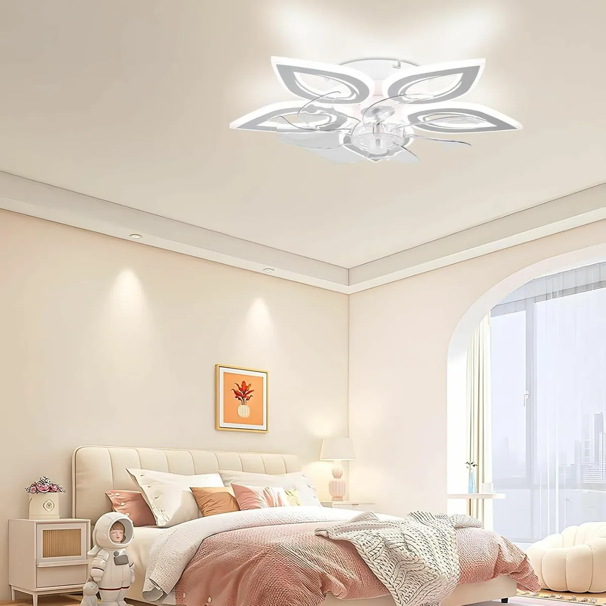 Modern Ceiling Fans with Lights 55 cm Dimmable - Image 2
