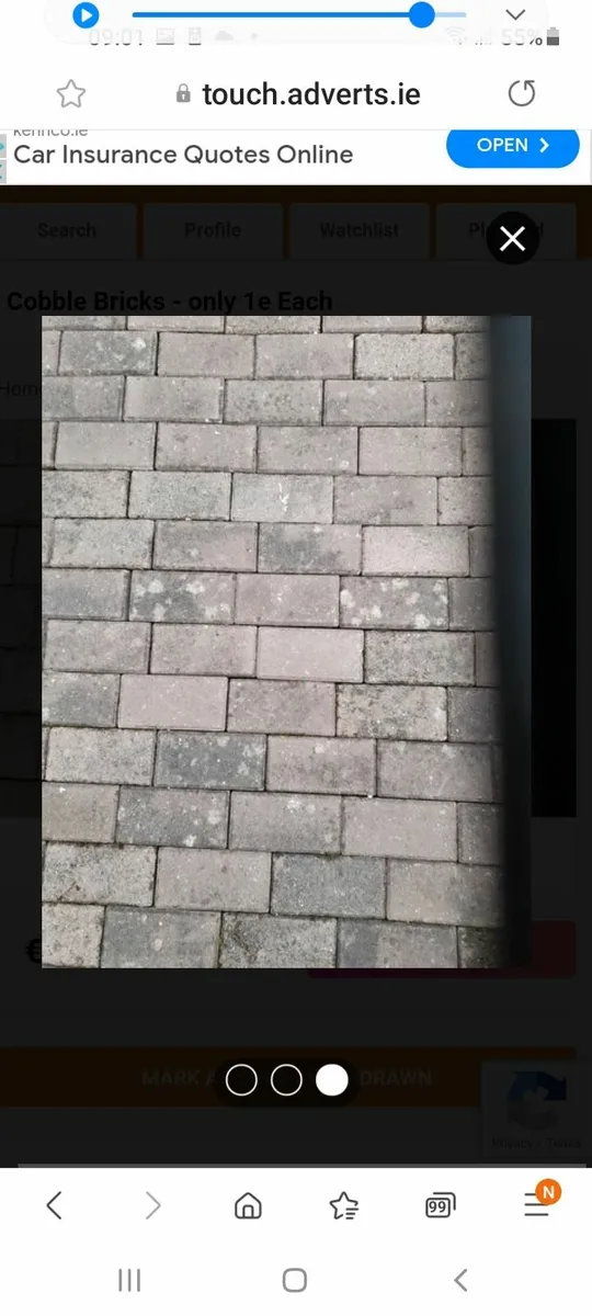 Cobble Bricks - Driveway/ Walls/ Barbecue - 1 Each - Image 1