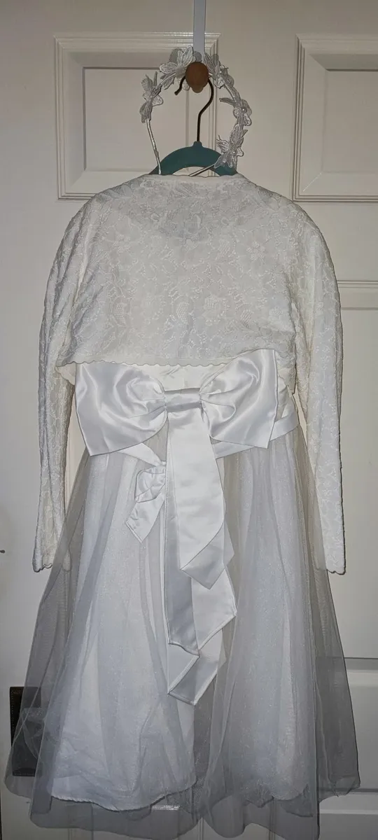 Beautiful First Holy Communion Dress – Full Set - Image 3