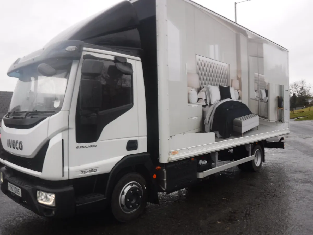 Iveco 75 16 with 20ft GRP Box 48733 miles 2021. - Image 1