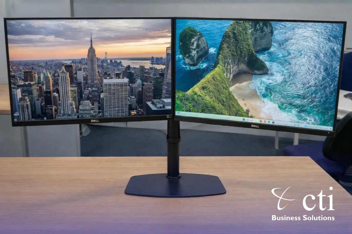 Dell Dual Monitor Screens & Monitor Stands Bundles - Image 1