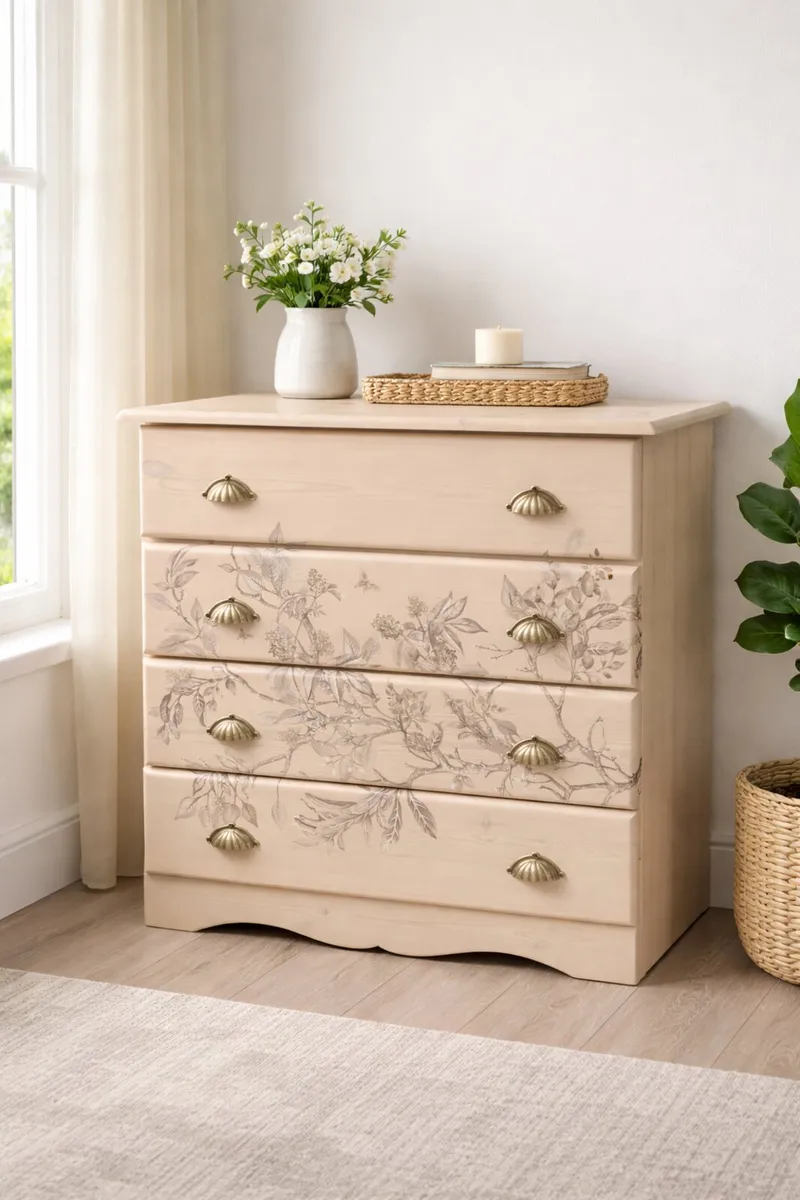 Solid wood chest of drawers - Image 1