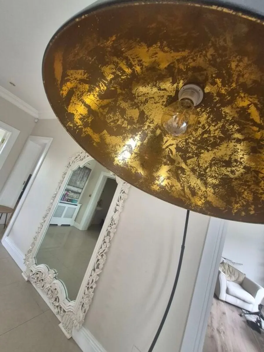 Elegant v large black lamp - Image 4