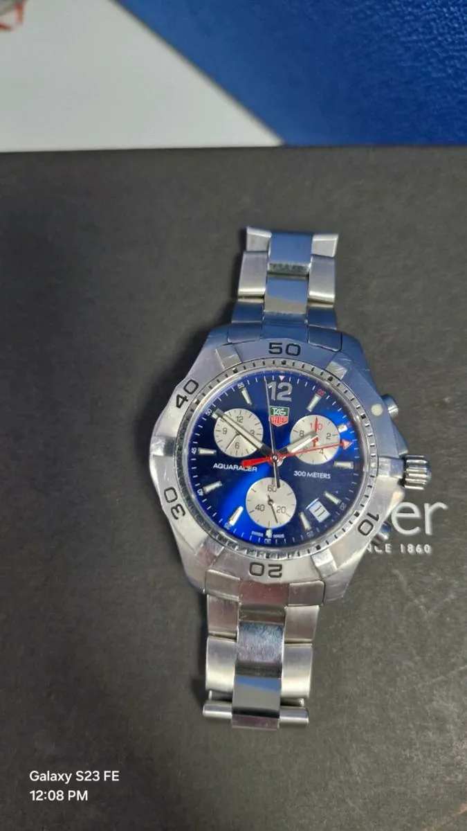 TAG Heuer Aquaracer Blue Men's Watch - Image 1