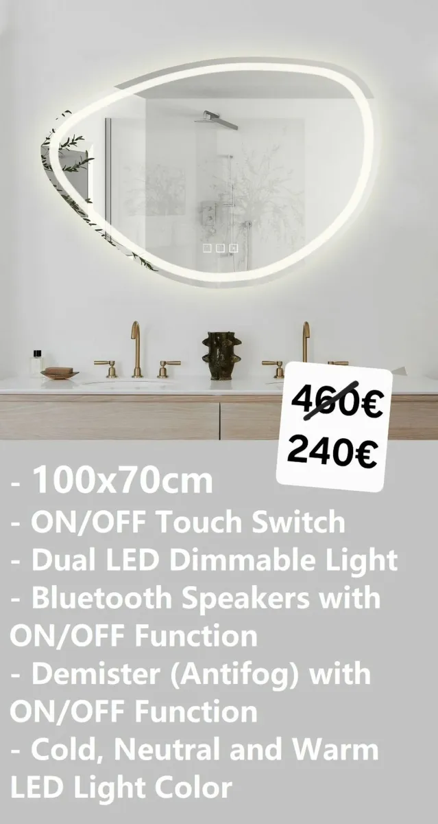 LED Bathroom Mirror - Image 1