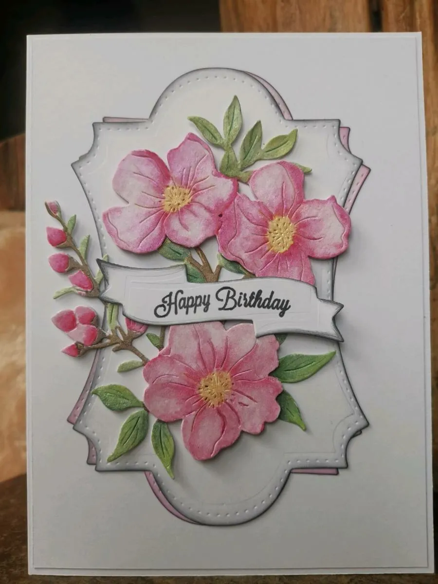 Handmade card - Happy birthday. - Image 1