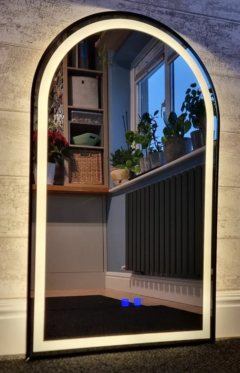 LED Bathroom Mirror Black Frame - Image 3