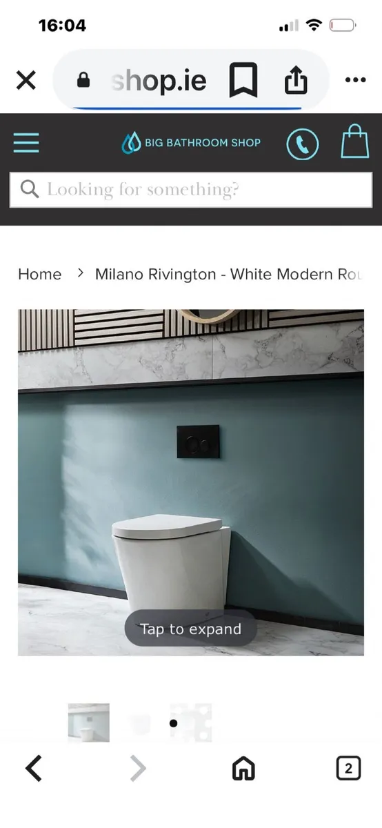 Back to Wall Toilet Pan & SONAS Cistern Concealer - Image 2