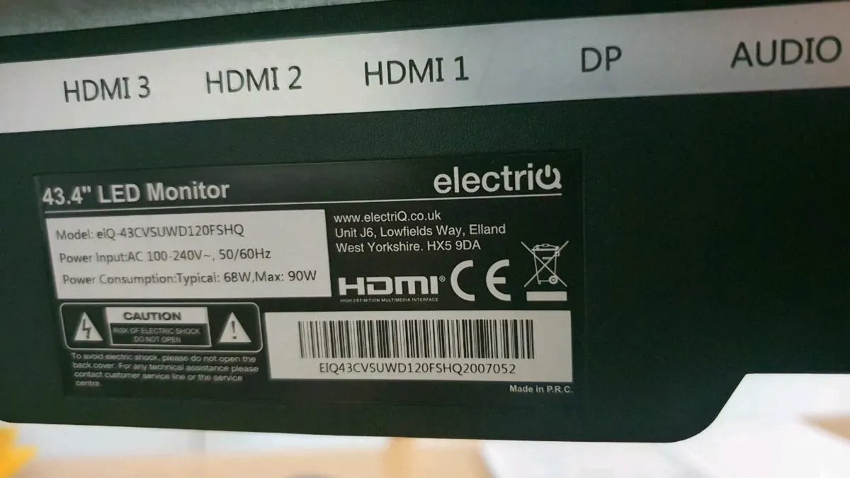 Elecriq ultra wide 43" monitor - Image 3