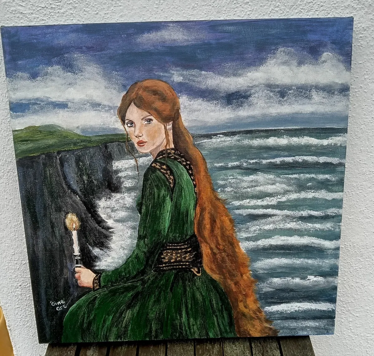 Original Painting  Brigid the Celtic Goddess