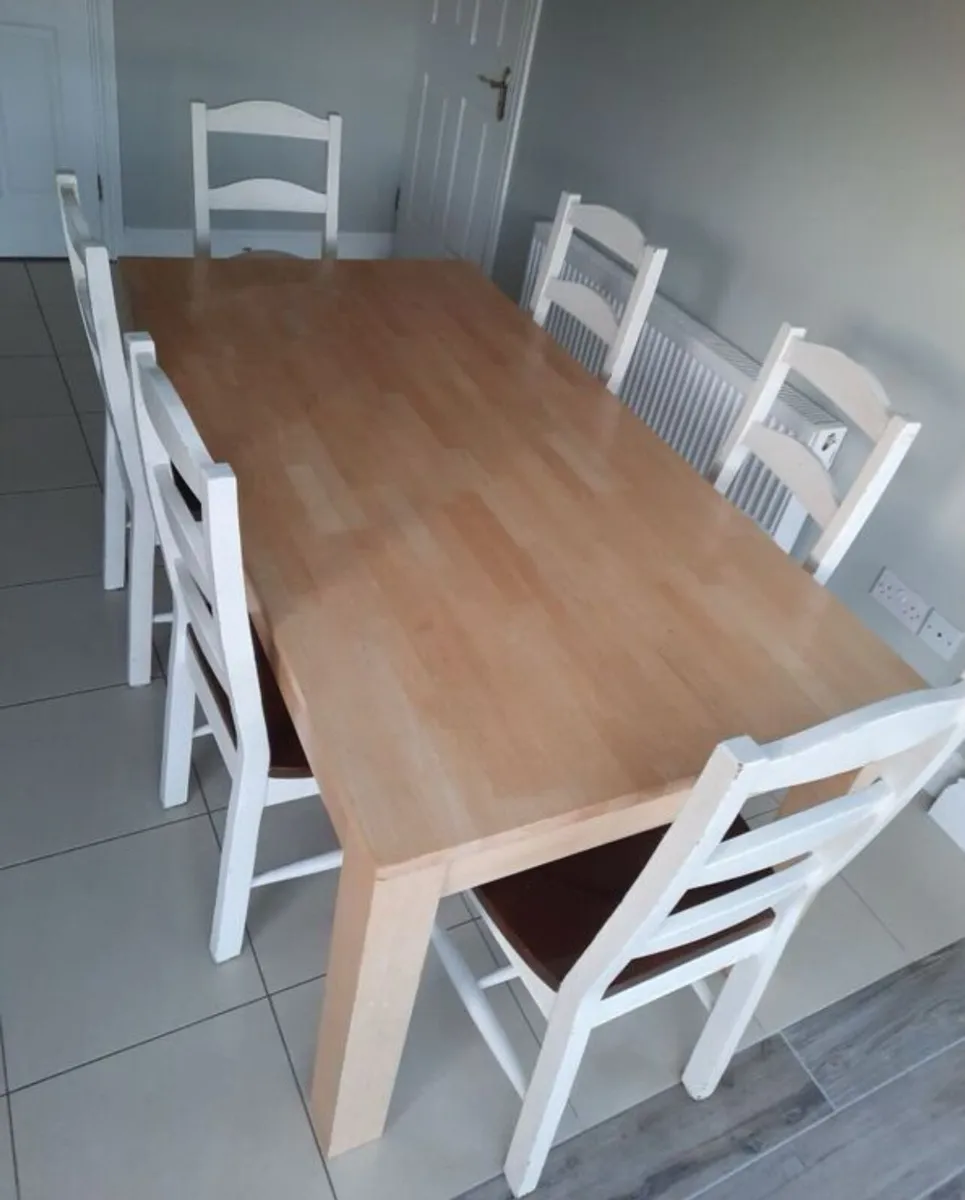 Very Sturdy 5.5Ft Kitchen Dining Table - Deliver - Image 1
