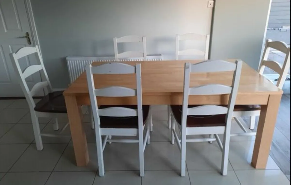 Very Sturdy 5.5Ft Kitchen Dining Table - Deliver - Image 2