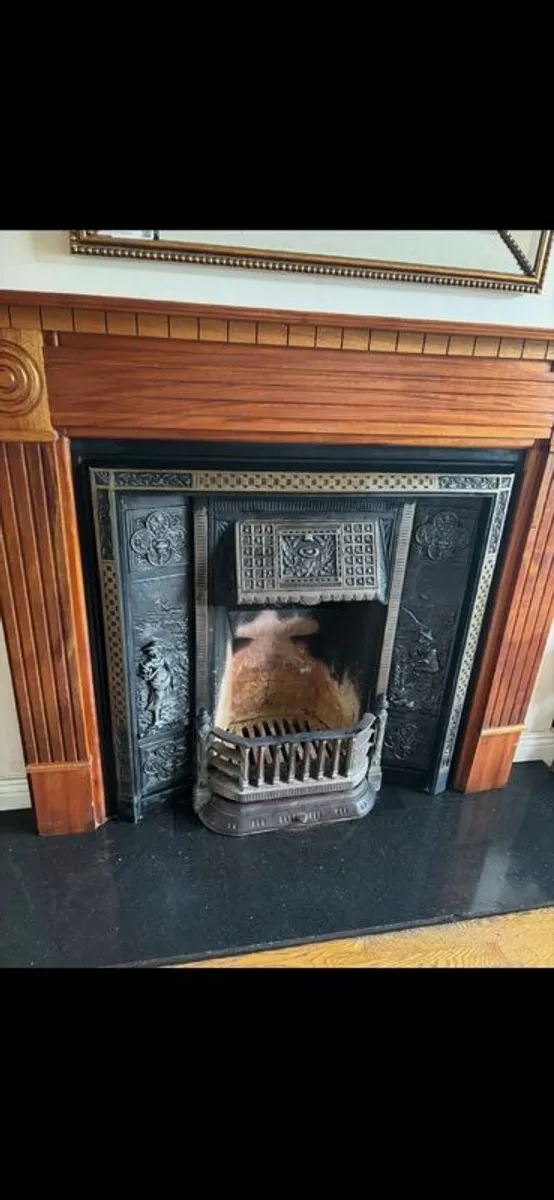 Cast Iron Fireplace Insert + Solid Timber Surround (Victorian Style) - Image 4