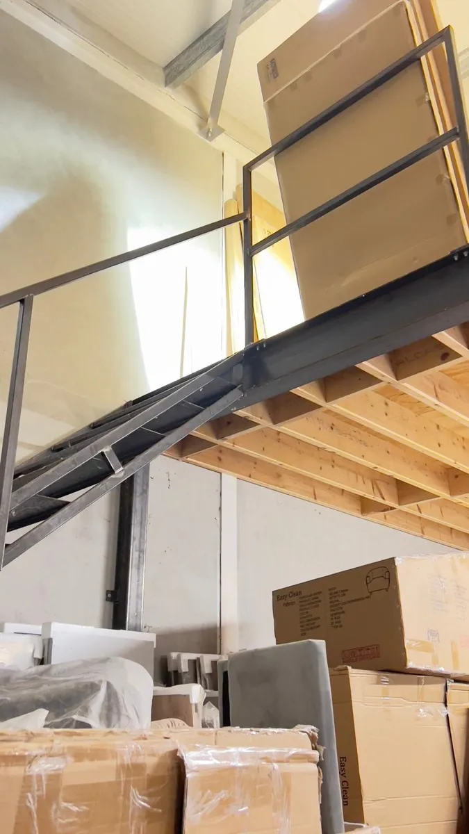 Steel stairs and metal edge protection handrail - Image 2