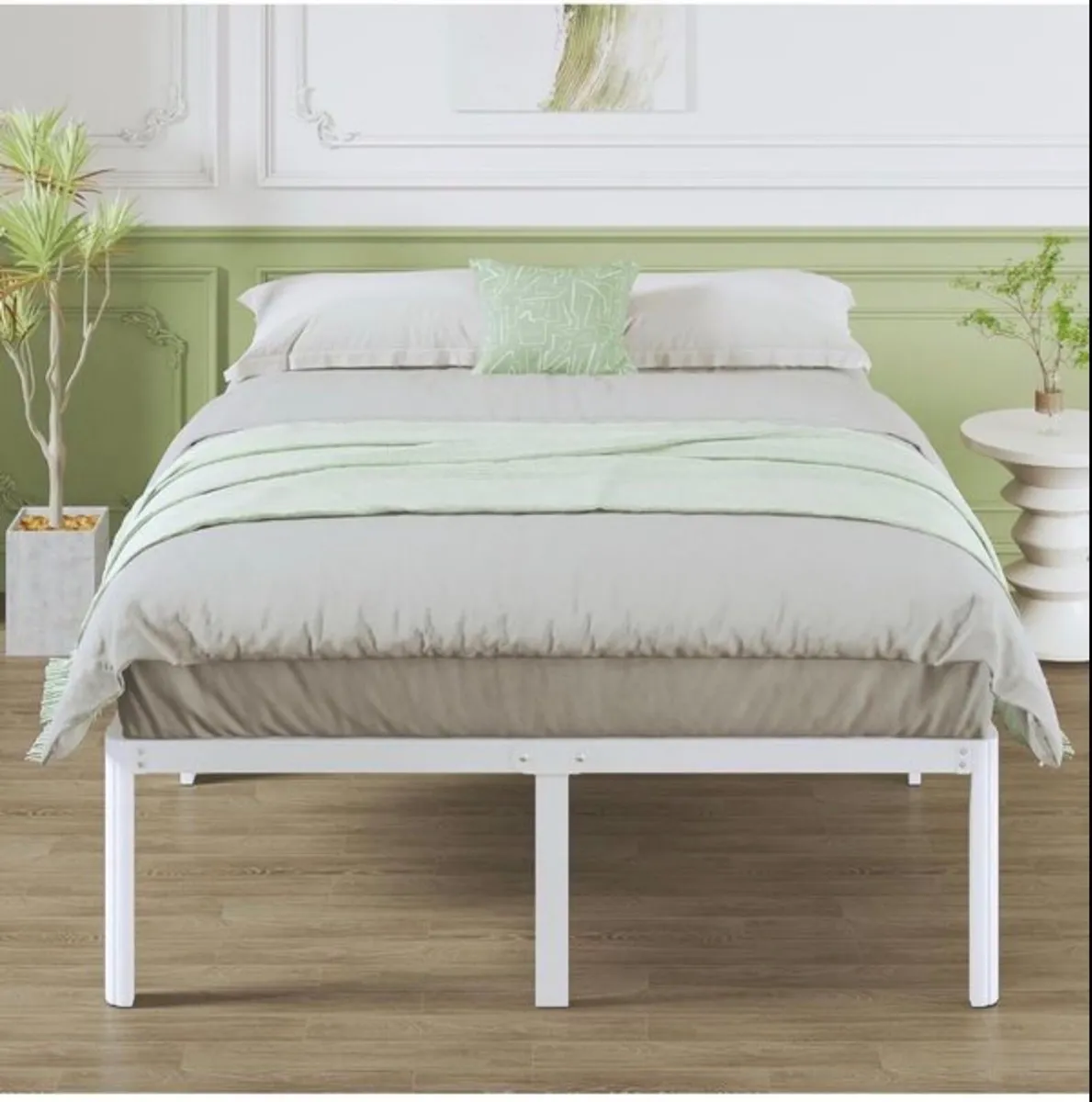 King Size Bed Frame with Rounded Corner Legs - Image 4