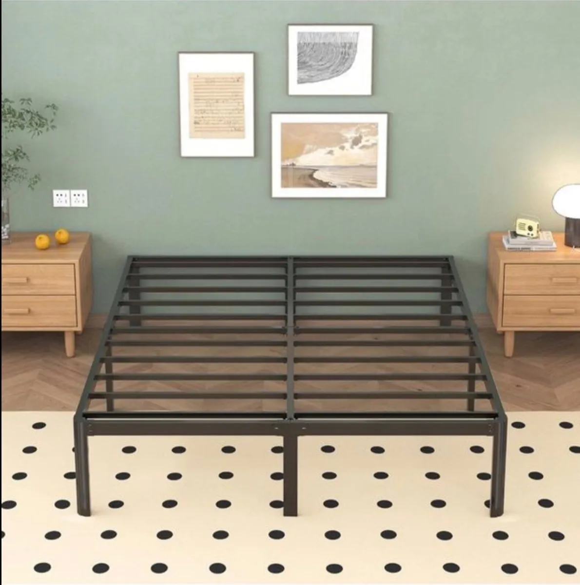 King Size Bed Frame 5ft, Heavy Duty Metal - Image 1