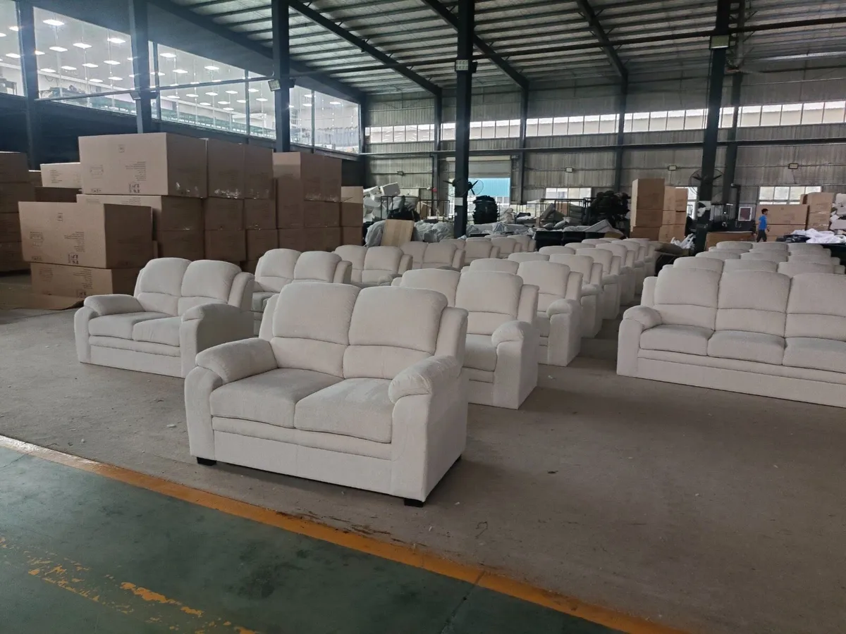 Free Delivery 3+2 Cream Tova Sofa Sets - Image 1