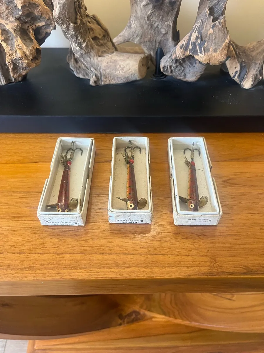 Antique Boxed Hardy Bros Salmon Lures - Image 1