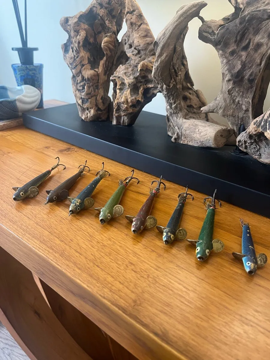 Antique Hardy Bros Salmon Lures x8 - Image 3