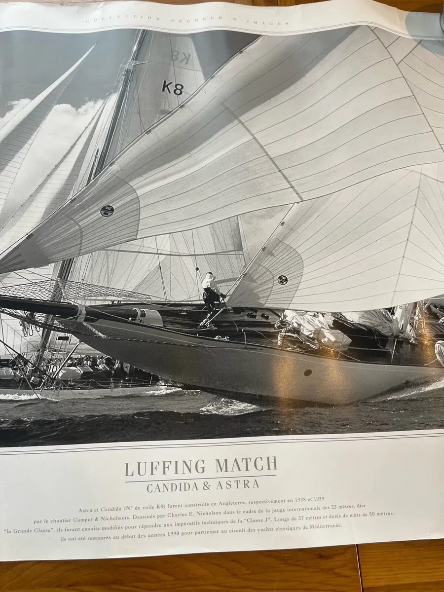 Luffing Match Sailing Print - Image 2