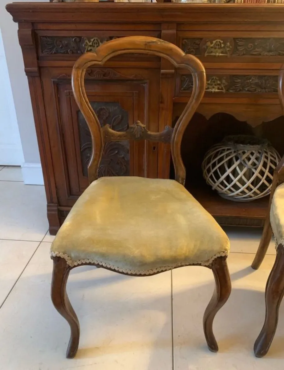 Antique Salon Chairs - Image 3