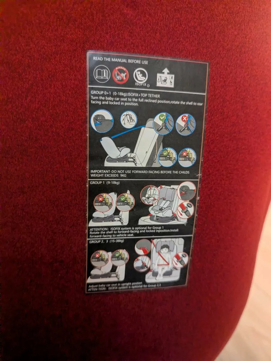 Infababy Max 360 isofix swivel car seat - Image 3