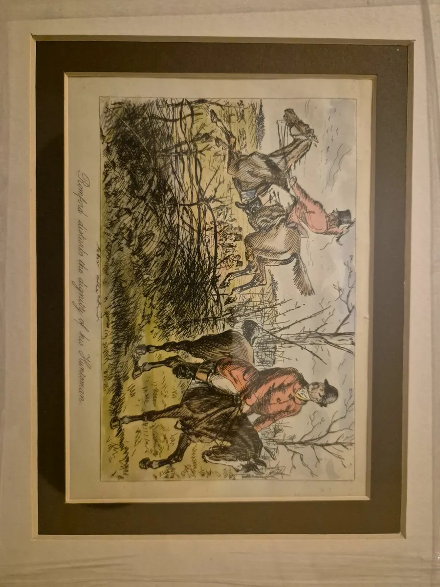 John Leech Antique Print - Framed With Cert - Image 2