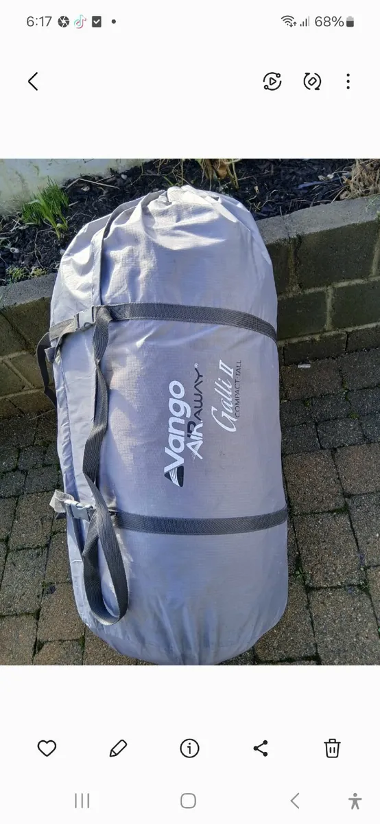 vango galli 2 flatable awning, compact drive away - Image 3