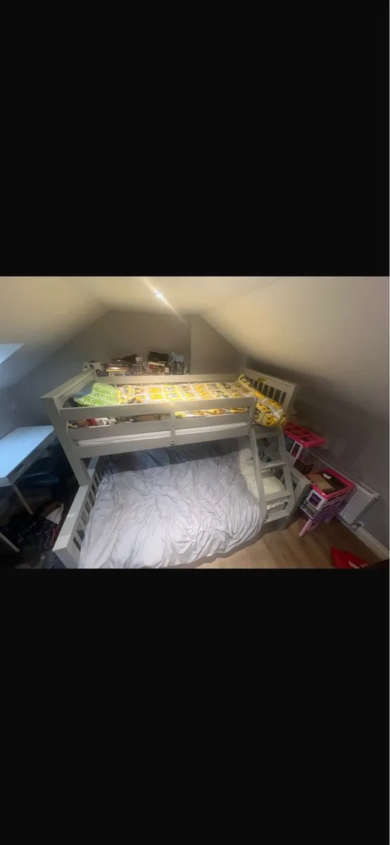 Grey wooden bunk beds - Image 2