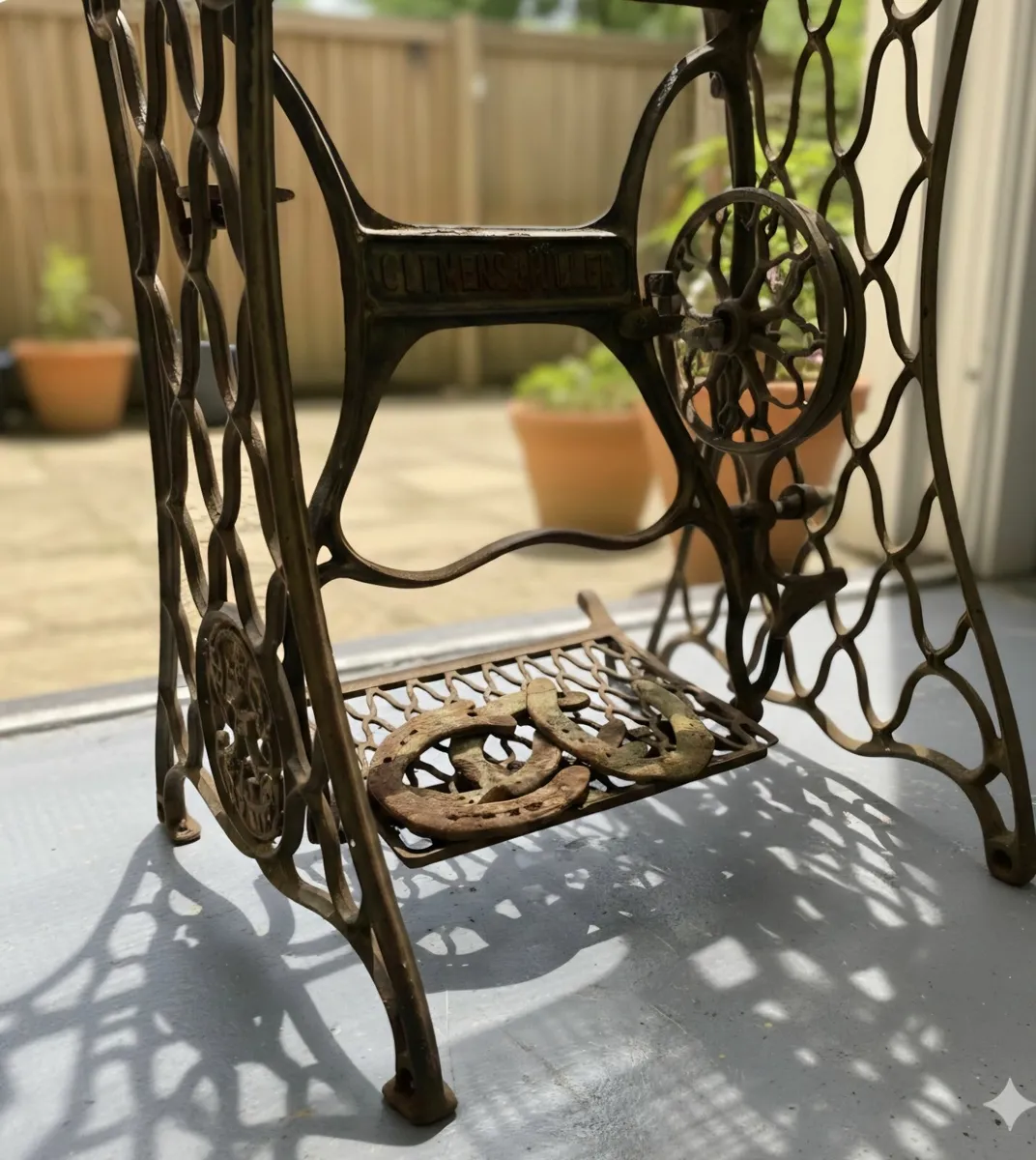 Rare 1800s Cast Iron Sewing Machine Bases... - Image 2