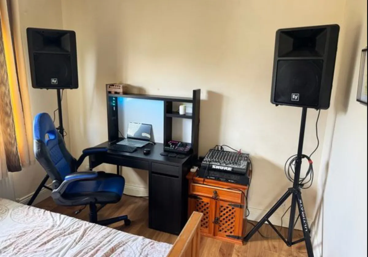 2x EV SX300s like new with stands and cables - Image 1