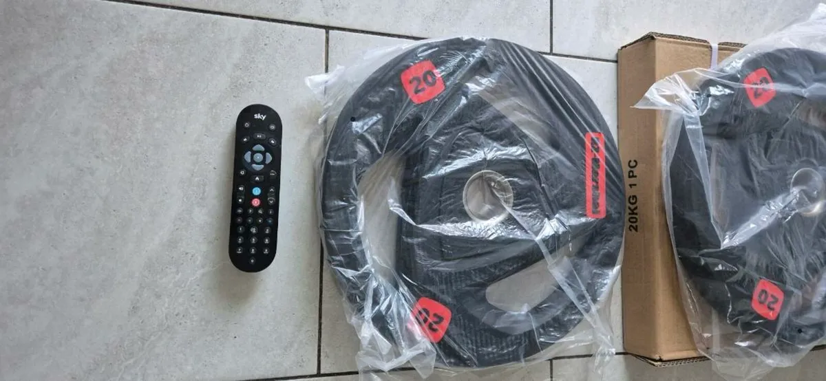 Brand new 2x20 kilo olympic weight plates - Image 3